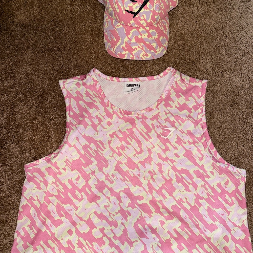 Gymshark tank and hat